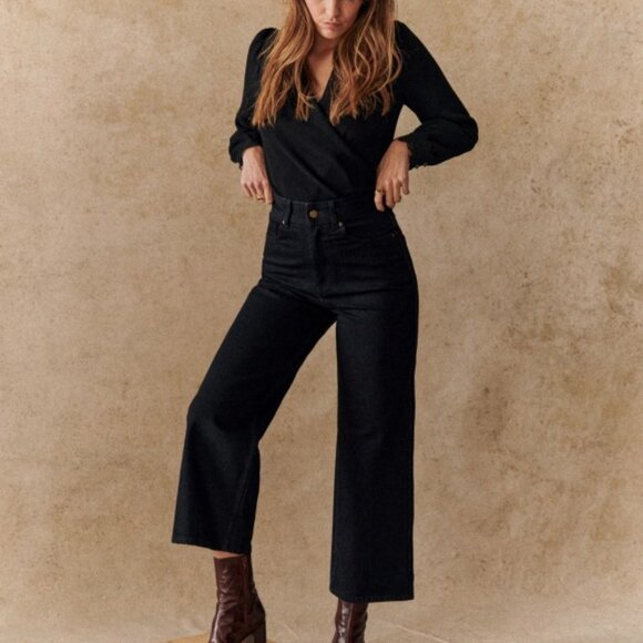 Sezane Denim - Le Crop - Sezane - Black